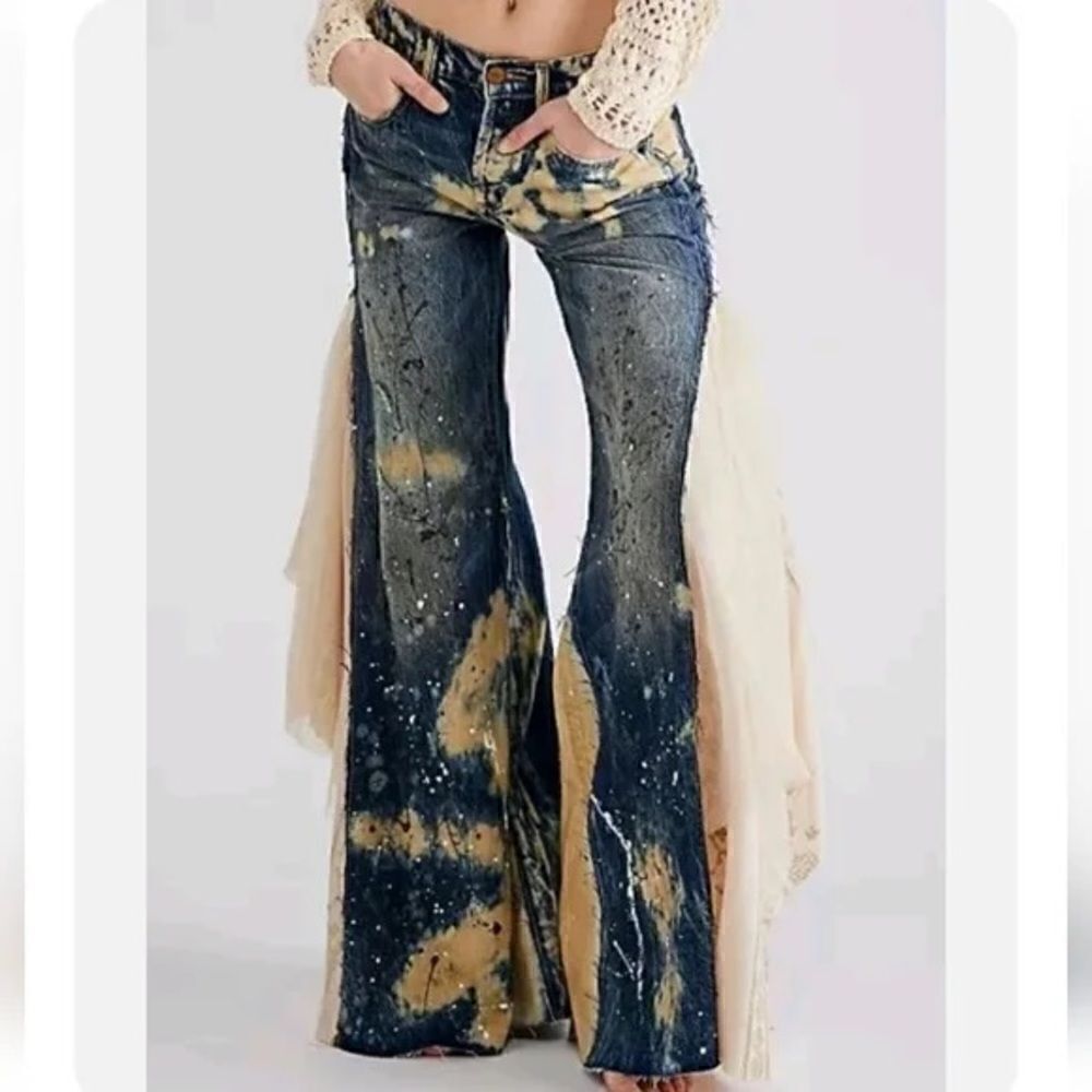 New We The Free Martha Lace Jeans - Picture 3 of 10